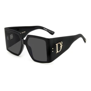 Dsquared2 Sonnenbrille D2 0096/S 807 56-17-140 Damen black graue Gläser - Bild 1 von 5