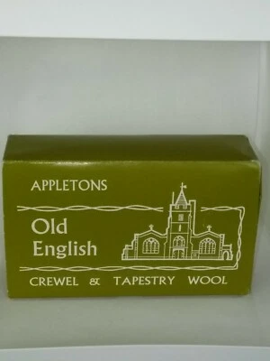 Vintage Box Appletons Old English PEACH Crewel & Tapestry 8 Skeins Wool - Image 1 of 3