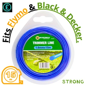 Universal Trimmerschnur 1,6 mm x 15 m für Trimmer Freischneider Draht Schnur Grasschnitte - Bild 1 von 25