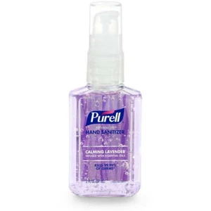 Purell Advanced Hand Sanitizer Calming Lavender Gel 2 oz Pump Bottle - Picture 1 of 5