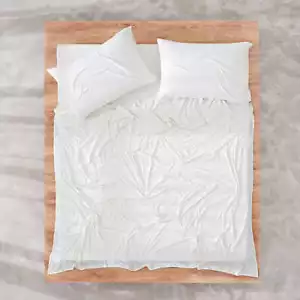 CALVN KLEIN QUEEN SIZE SHEET SET 4 PIECES COLOR IVORY NEW - Picture 1 of 8