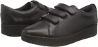 Fitflop Women's Rally Black Strap Leather Sneakers