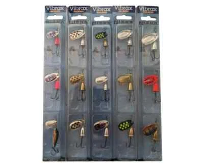 Kits giratorios originales Blue Fox Vibrax trucha salmón lucioperca señuelos giratorios Foto 1 de 4