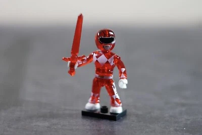 Mega Construx Power Rangers Series 1 Translucent Red Ranger Mini Figure MMPR - Image 1 of 2