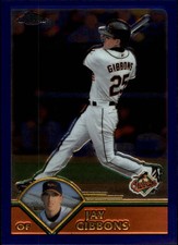 2003 Topps Chrome Baltimore Orioles Baseball Card #139 Jay Gibbons