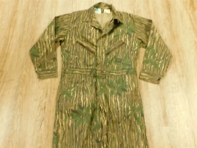 Vintage Realtree Greenleaf Camo Liberty Coveralls Large Regular Turkey Hunting - Image 1 of 4
