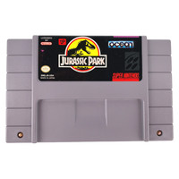 Jurassic Park Super Nintendo SNES Game Authentic 1992 Japan Tested & Working