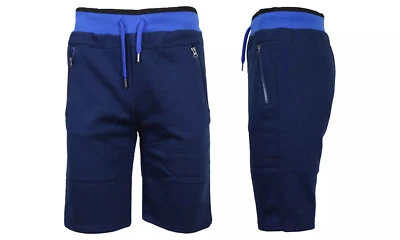 Shorts de moletom masculino lounge de lã com bolsos e acabamento novo com etiquetas US$ 36,50 L *2 cores* - Imagem 1 de 2