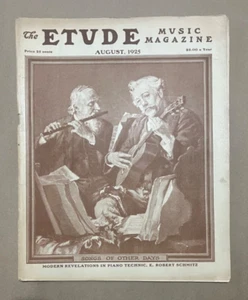 VINTAGE THE ETUDE MUSIC MAGAZINE AUG. 1925 - Picture 1 of 3