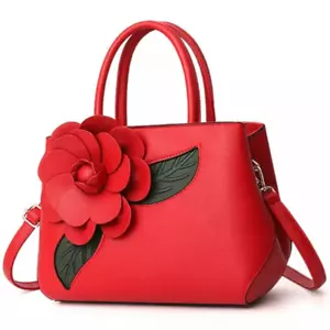 Women PU Leather Bag Ladies 3D Flower Embossed Handbag Women's Vintage Should... - Picture 1 of 7