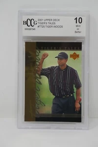 2001 Upper Deck Tiger's Tales #TT25 Tiger Woods Rookie BCCG 10 MINT OR BETTER - Picture 1 of 4