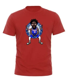 Joel Embiid Cartoon Design T-Shirt - Picture 1 of 1