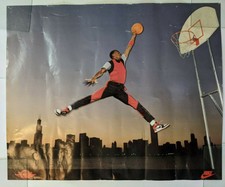 Nike Air Jordan Jumpman Poster Vintage Michael 1985 Rare 28.75" x 23.5"