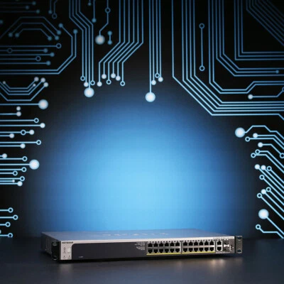 NetGear ProSAFE S3300-28X-PoE+ Switch // GS728TXP // 24x GbE, 2x 10GbE+, 2x SFP+ - Image 1 of 4