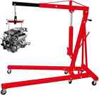 Heavy Duty 4000lbs Engine Load Leveler Engine Hoist/Shop Crane/Cherry Picker Red