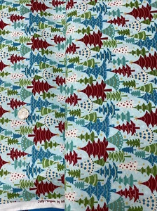 Penguin and Friends Kiefern 100 % Baumwolle Steppstoff 33 Zoll, Benartex - Bild 1 von 3