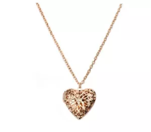 Vintage Stil Herz Halskette Schmuck hohl Anhänger perfektes Outfit Frauen Geschenk - Bild 1 von 5