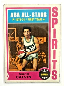1974-75 Topps Mack Calvin Spirits of St. Louis #245 All Stars - - Picture 1 of 2
