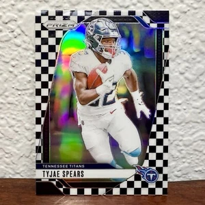 TYJAE SPEARS 2024 PANINI PRIZM FOOTBALL #278 BLACK & WHITE CHECKER TITANS NFL - Bild 1 von 2