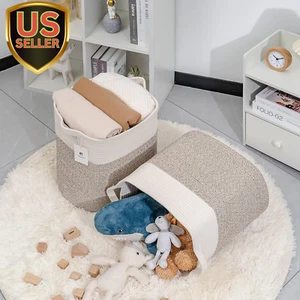 Collapsible Laundry for Hamper,Medium Large Storage Bins Fabric Storage Box, ... - Picture 1 of 9