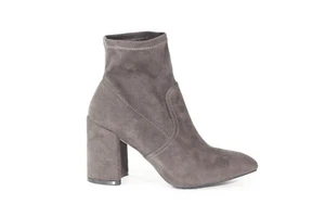 Qupid Boots New Women Booties sz 7 Block Heel gray pointed toe Pull on style - Picture 1 of 10