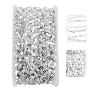 Sequin Embellishment String Trim Diy Projects Star Trim Ribbon - Picture 1 of 12