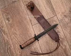 WWII 1943 M3 Fighting Knife Trench Tactical Sheath Ontario Knife Co OKC Replica - Picture 1 of 9
