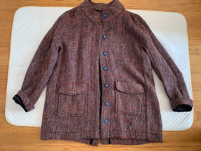 Anthropologie Cartonnier Mujer Talla LP Multicolor Tweed Boucle Abrigo Chaqueta Foto 1 de 4