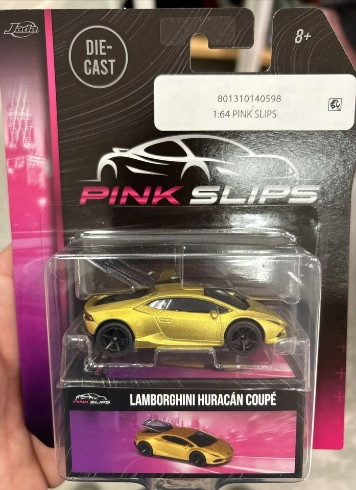 СОВЕРШЕННО НОВЫЙ JADA MAJORETTE РОЗОВЫЙ СКОЛЬЖЕНИЯ 1:64 ЛИТОЙ ЗОЛОТОЙ LAMBORGHINI HURACAN КУПЕ - Изображение 1 из 1