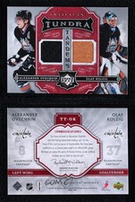 2007 Artifacts Tundra Tandems Red /25 Alex Ovechkin Olaf Kolzig Alexander #TT-OK