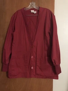 Crest Women’s Scrub Set-Warm-up Jacket/Cardigan V Neck & pants Heavier fabric! M - Picture 1 of 8