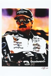 Dale Earnhardt Sr. - NASCAR - Joshua Barton Signed LE 12x18 Lithograph #/500 (PA - Picture 1 of 2