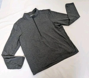 Merrell Heathered Gray Half Zip Lightweight Tech Pullover Size XL Golf Hiking - Picture 1 of 7