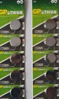 GP 10 X GENUINE CR 2025 3V LITHIUM BUTTON / COIN CELLS BATTERIES . Free Postage.