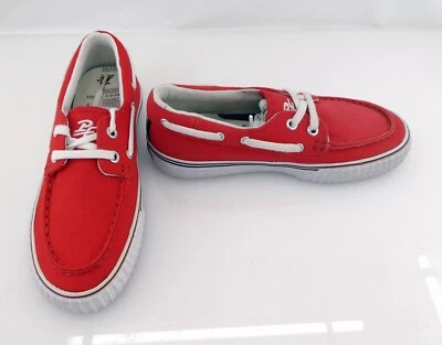 PF Flyers Shoes Dionas Top-Sider Boat Red/White Sneakers Mismatch Womens 6/5.5 - Image 1 of 4