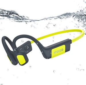 IFECCO Cuffie Conduzione Ossea Nuoto, IP68 Impermeabili Auricolari Piscina Nuoto - Foto 1 di 12