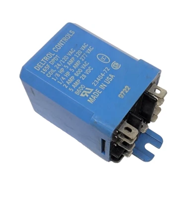 Deltrol Controls 165F DPDT Coil 24-120V/5A Relay 23404-72, 9 pins - Image 1 of 4