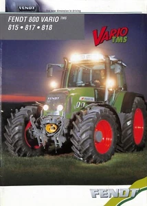 FENDT 800 VARIO TMS Series 815 817 818 ~ 2002~ Tractor BROCHURE Catalogue - Picture 1 of 4