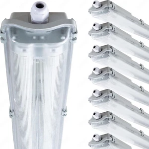 Tubo LED luz de habitación húmeda 60/120/150CM lámpara de techo LED iluminación de taller - Imagen 1 de 195