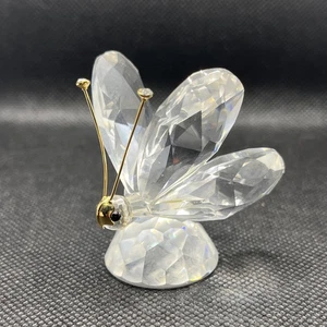 Swarovski Kristall Schmetterling Figur goldfarbene Akzentantenne - keine Kratzer - Bild 1 von 9