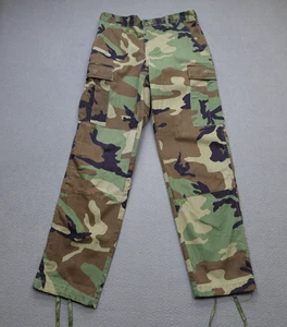 US Army Combat Pants Uomo Small-Reg 32/31 Woodland Camouflage 8415-01-084-1705 - Foto 1 di 14