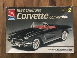 AMT ERTL 1962 Chevrolet Corvette Convertible 1/25 Scale Model Kit Partly Started - Picture 1 of 7
