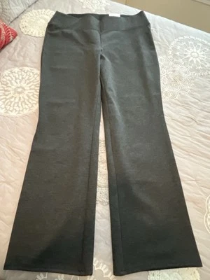 NWT Nine West Women’s Gray Dress Pants Sz XXL Bootcut Pull On Stretch Sculpting - Image 1 of 4