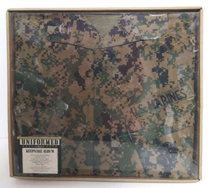 Uniformed Scrapbooks U.S. Marine Keepsake Bound Album Desert Marpat Camo - Picture 1 of 6