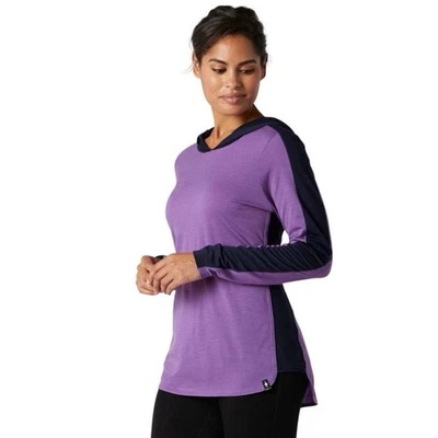 Smartwool Mujer’s Merino 150 Sudadera con Capucha Lana Ligera Talla XL Púrpura Azul Marino Foto 1 de 4