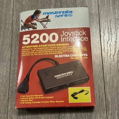 🕹️Interfaz de controlador Atari 5200 Masterplay 5200 RARO Electra Concepts🔥 ¡CIB! Foto 1 de 4