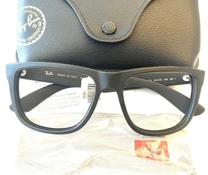 Occhiali da vista Ray Ban RB4165 Justin 622/55 nero opaco 54-16-145 senza lenti - Foto 1 di 4