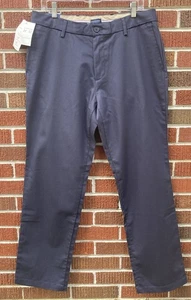 NWT DOCKERS MEN'S SIGNATURE KHAKI PANTS STRAIGHT LUX COTTON BLUE 34 x 32 - Picture 1 of 5