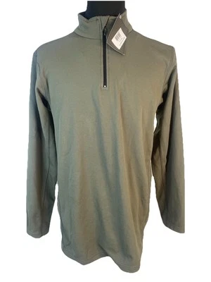 Mfh Militar Tactical 1/4 Zip Layer 2 Mens XL Green Sweat Mgt by Armswiss NEW - Image 1 of 4
