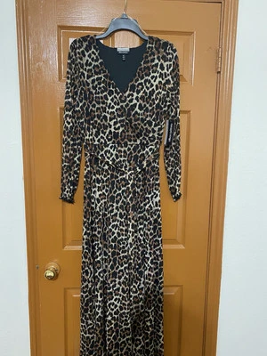 Cute Allison Britney Sz M Maxi Sleeveless Dress MultiColor Prt V Neck  Top - Image 1 of 4